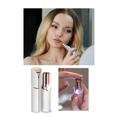 BUĞZ Epilasyon Yüz Çene Işıklı Kıl Tüy Alma Mini Cep Epilasyonu Kadın Mini Traş Makinesi Pilli