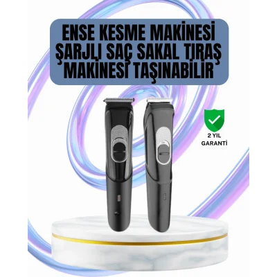 BUĞZ Ergonomik Tasarımlı, 3 Taraklı Profesyonel Şarjlı Saç Sakal Tıraş Makinesi