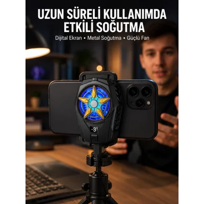 BUĞZ Ergonomik Telefon Soğutucu – 2 Hız Ayarı, Hafif ve Taşınabilir Yeni Nesil