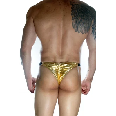BUĞZ Erkek Arkası Büzgülü Gold Brazillian Slip