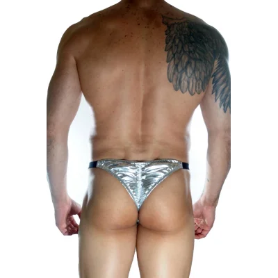 BUĞZ Erkek Arkası Büzgülü Gümüş Brazillian Slip
