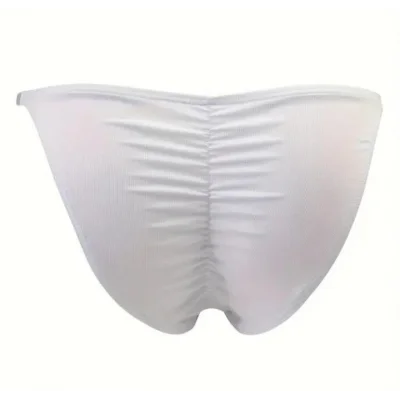 BUĞZ Erkek Beyaz Büzgülü Slip İç Giyim