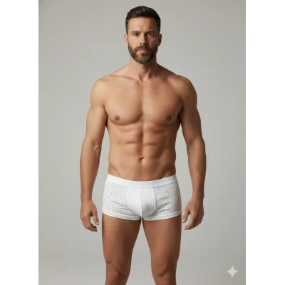 BUĞZ Erkek Beyaz File Boxer