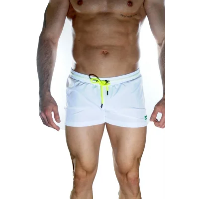 BUĞZ Erkek Beyaz Mini Mayo Short