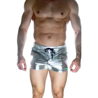 BUĞZ Erkek Gümüş Lame Short