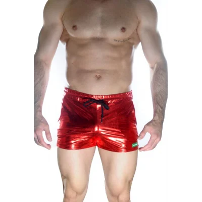 BUĞZ Erkek Kırmızı Lame Short