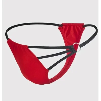 BUĞZ Erkek Kırmızı Metalli Tanga İç Giyim