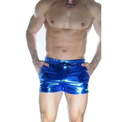 BUĞZ Erkek Mavi Lame Short