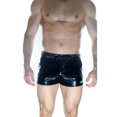 BUĞZ Erkek Siyah Lame Short