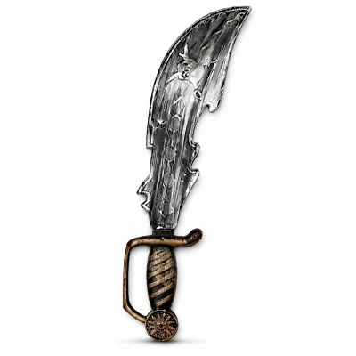 BUĞZ Eskitme Detaylı Plastik Korsan Kılıcı - 45 cm