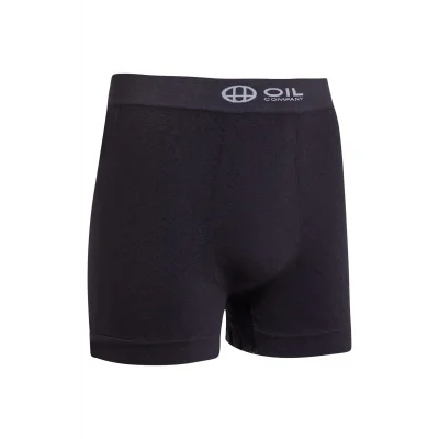 OIL COMPANY BUĞZ Esnek Nefes Alabilir Rahat Kumaş Pamuklu Likrali Erkek Siyah Boxer Terletmez
