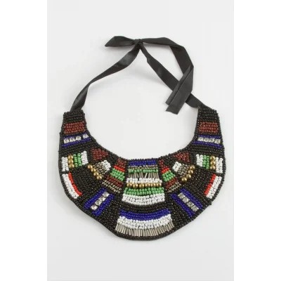  Etnik Kum Boncuk Yaka Kolye