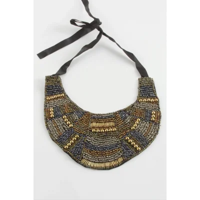  Etnik Kum Boncuk Yaka Kolye