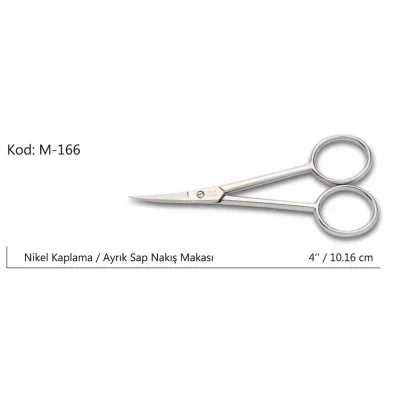 BUĞZ Europe Ayrık Saplı Nakış Makası Süper Kalite No:4 10,16 Cm