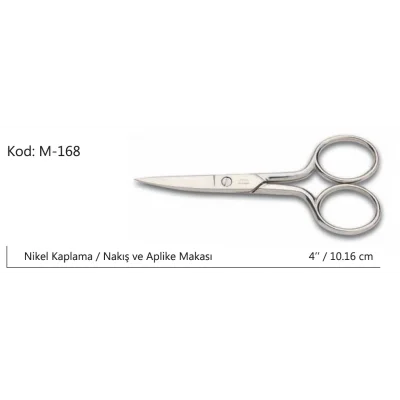 BUĞZ Europe Kalın Nakış Makası Süper Kalite No:4 10,16 Cm