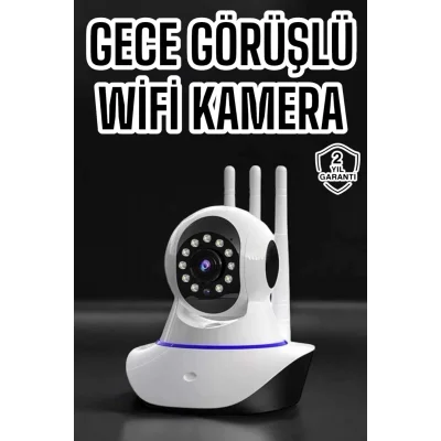  Ev Kamerası Wifi Kamerası Video Kayıt Çift Yönlü Hareket Sensörü Bebek