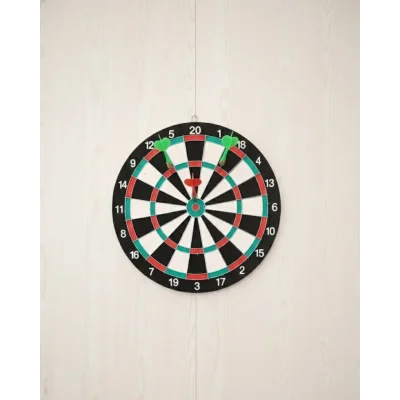 BUĞZ Ev ve Oyun Alanları İçin 15 İnç Dart Tahtası 4 Dart Oku Dahil