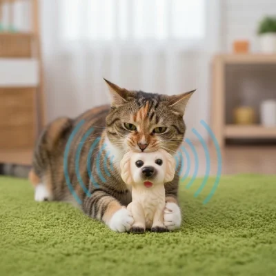 BUĞZ Evcil Hayvan Sesli Köpek Şeklinde Plastik Oyuncak