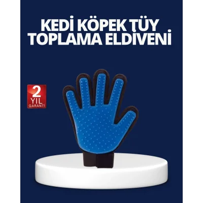BUĞZ Evcil Hayvan Tüy Toplama ve Masaj Eldiveni – Köpek ve Kedi Tüy Dökülme Önleyici Bakım Eldiveni
