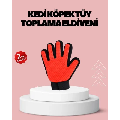 BUĞZ Evcil Hayvanlar İçin Tüy Dökülme Önleyici Eldiven – Masaj ve Temizlik İçin Yumuşak Silikon Uçlu