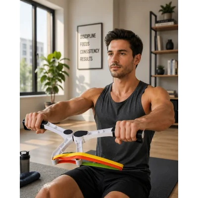 BUĞZ Evde Spor İçin Direnç Bantlı Üst Vücut Egzersiz Aleti