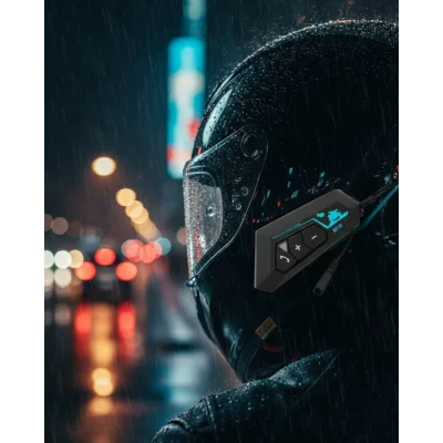 BUĞZ Evrensel Kask Uyumlu Bluetooth Intercom Kulaklık