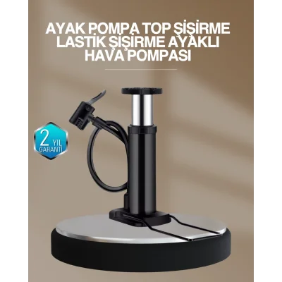 BUĞZ Extra Güçlü Ayak Pompası Otomobil Motosiklet Bisiklet Uyumlu
