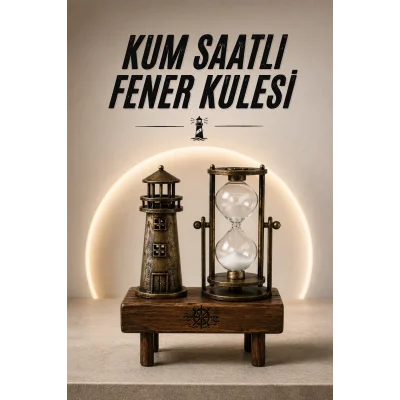BUĞZ Eyfel Kulesi ve Deniz Feneri Dekoratif Masa Biblosu Hediyelik
