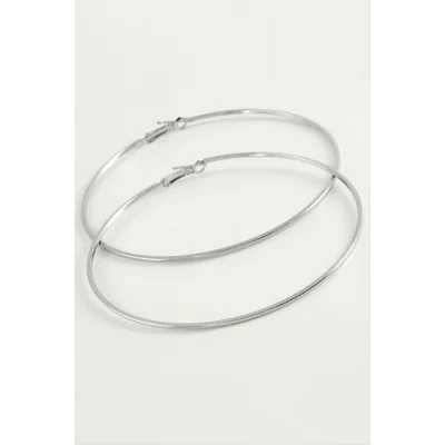 BUĞZ Ezme Metal Halka Küpe 8-9-10 cm