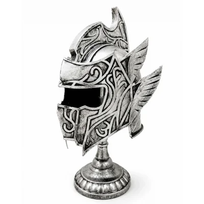 BUĞZ Fantastik Tasarımlı Miğfer Biblosu - Metal - 53x20 cm Dekoratif Obje