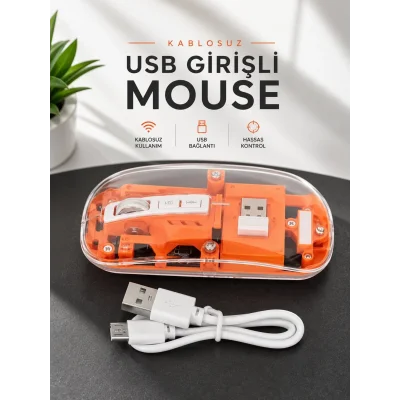 BUĞZ Fare Mouse Çift Modlu Kablosuz Bağlantılı 2.4GHz Destekli