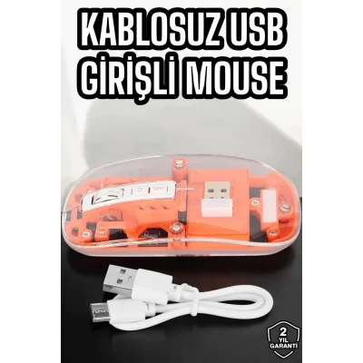  Fare Mouse Çift Modlu Kablosuz Bağlantılı 2.4GHz Destekli