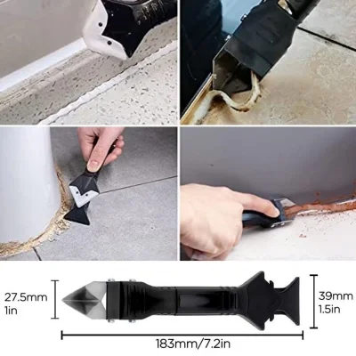 BUĞZ Fayans Derz Silikon Kazıyıcı Sıyırıcı Ve Uygulayıcı Aparat 3 Ü 1 Arada