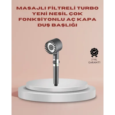 BUĞZ Filtreli Masaj Özellikli Duş Başlığı Aç Kapa Tuşlu