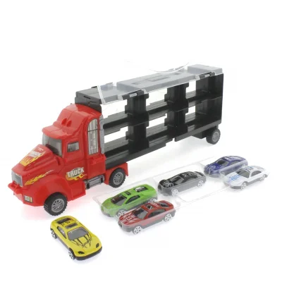  Fırlatma Rampalı Araç Taşıyıcı Kırmızı Kamyon