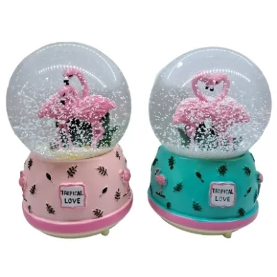 BUĞZ Flamingo Kar Küresi Büyük Boy