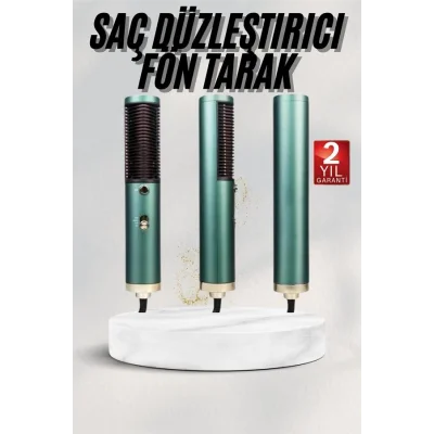 BUĞZ Fön Tarak Saç Düzleştirici Saç Kurutma Makinesi Sıcak Hava Fırçası - Lisinya