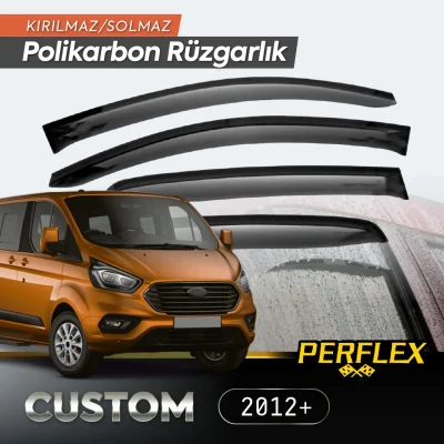 BUĞZ Ford Custom 2012+ Cam Rüzgarlığı V2 Düz
