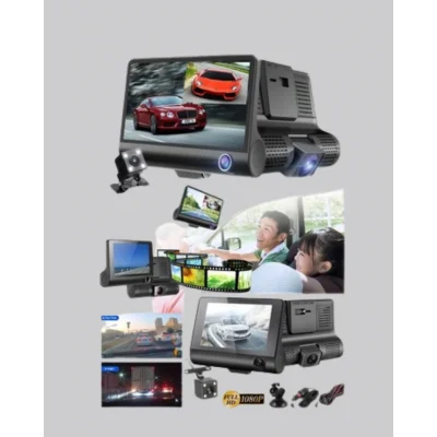 BUĞZ Full HD 1080P 3 Kameralı Araç DVR – Gece Görüşlü ve G-Sensörlü Güvenlik Çözümü - Lisinya