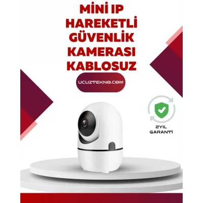 BUĞZ Full HD 1080P Kablosuz Güvenlik Kamerası – Hareket Takip, Gece Görüşü ve İki Yönlü Ses Özellikli