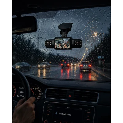 BUĞZ Full HD Araç İçi Kamera Geniş Açılı Lens ve Çok Kanallı Kayıt