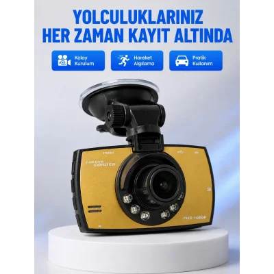 BUĞZ Full HD Araç Kamerası G Sensor Gece Görüşlü Dash Cam