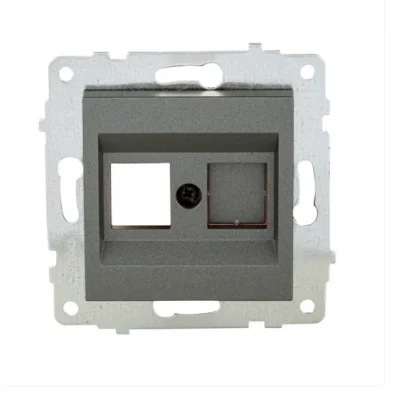  Füme Data Prizi Cat6 Jaksız Çerçevesiz Grano - Priz ve Anahtar İçin Uyumlu Çerçeve