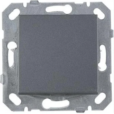  Füme Tekli Anahtar Çerçevesiz - Priz ve Anahtar İçin Uyumlu Çerçeve