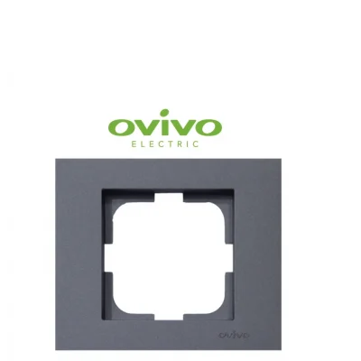  Füme Tekli Çerçeve Grano - Priz ve Anahtar İçin Uyumlu Çerçeve