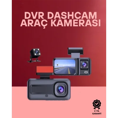  G-Sensör, Hareket Algılama ve Döngüsel Kayıt Özellikli 3lü Kamera Güvenlik Sistemi