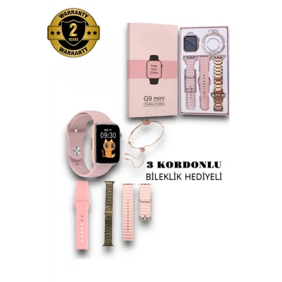  G9 Mini Gold Yetişkin 41MM Kadın Akıllı Saat