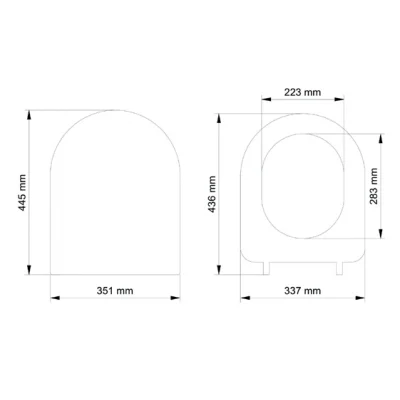 BUĞZ Gala Slim Model Yavaş Kapanan Amortisörlü Klozet Kapağı Ultra İnce Tasarım ( BUĞZ )