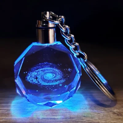 BUĞZ Galaxy Gezegen Tasarım Işıklı Anahtarlık