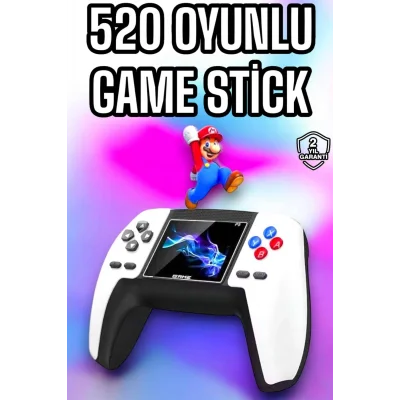  Game Stick 520 Oyunlu Retro Konsol Çocuklara Özel